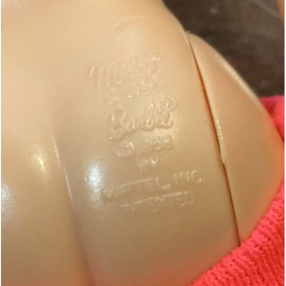 Vintage 1960s Barbie Fashion Queen Doll With Red Sleeveless Bodysuit *READ* - Picture 8 of 8